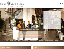 Tablet Screenshot of hotel-graf-zeppelin.de